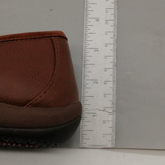 Orthaheel Womens Loafers Mae Brown Faux Leather Slip On Round Toe Flat Heel 6 - Picture 8 of 10